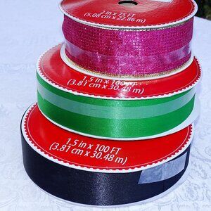 Ribbon Lot of 3 Spools